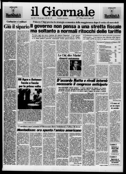 Il giornale : quotidiano del mattino